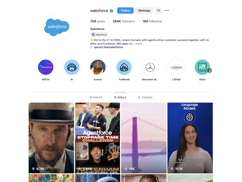 salesforce insta main