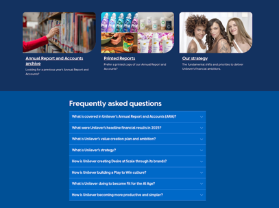 Unileverannualreportfaq