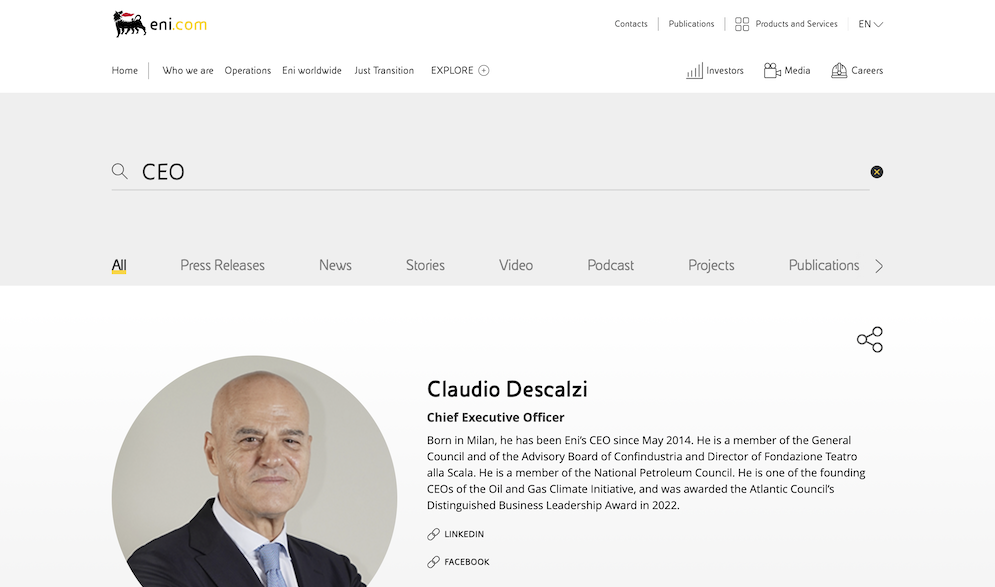 There are a range of tabs, striking images and rich information