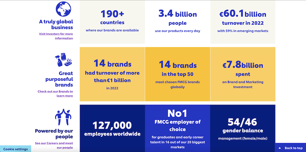 Unilever fact sheet article